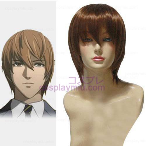 Death Note Light Yagami Kira Parrucche Cosplay Brown