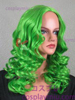 20" Ecto Verde Curly Parrucche Cosplay Midpart