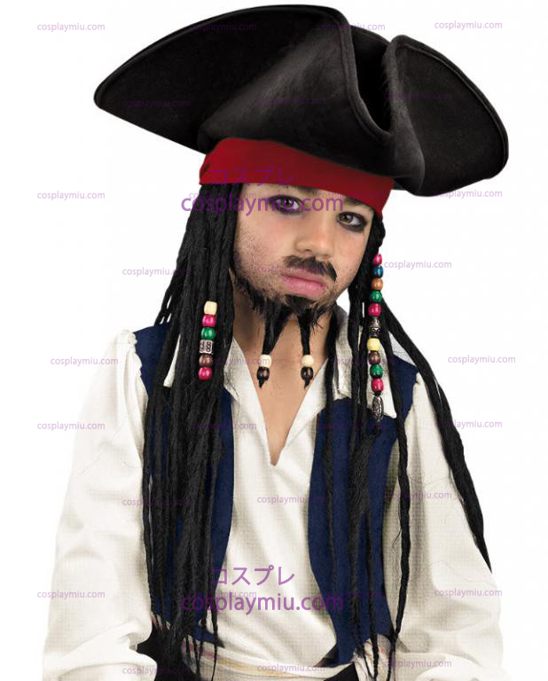 Pirata Cappello con trecce in rilievo