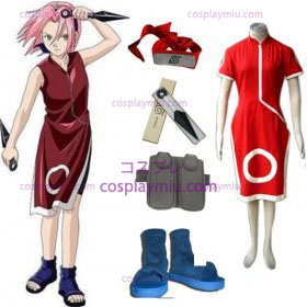 Naruto Sakura Haruno Cosplay e accessori set
