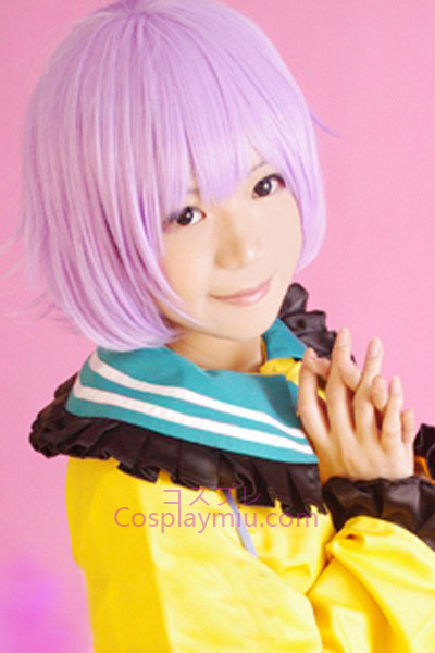 Touhou progetto Komeiji Satori Breve Light Purple parrucca