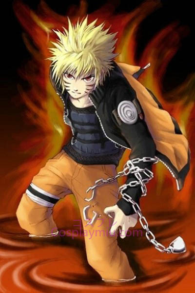 Naruto Uzumaki Naruto cosplay parrucca corta