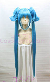 Macross Klan Klang lunga parrucca cosplay blu